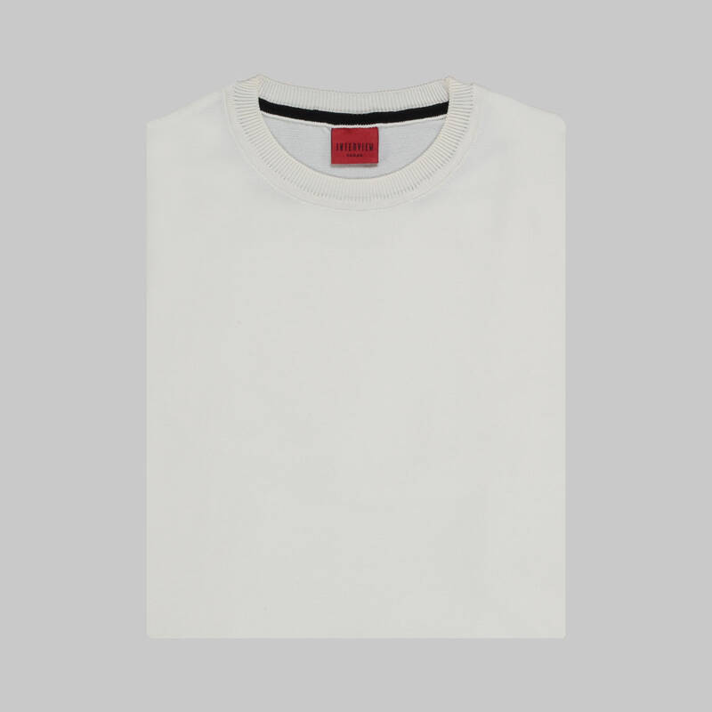 BİSİKLET YAKA BUZ MAVİSİ KISA KOL TRİKO