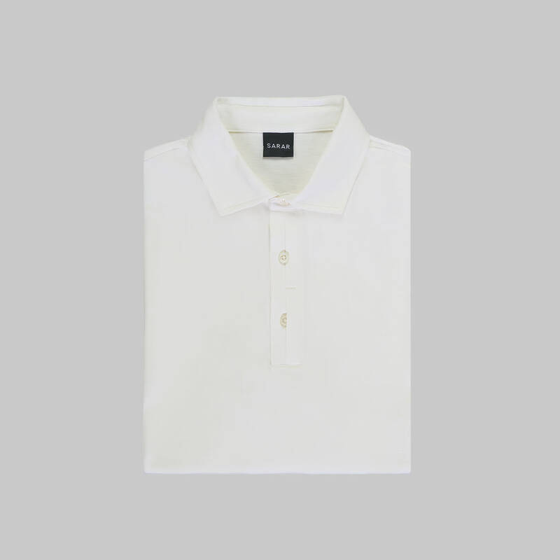 SARAR POLO YAKA UZUN KOL SİYAH T-SHIRT