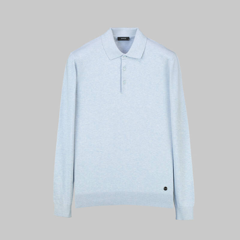 DÜĞMELİ POLO YAKA LACİVERT TRİKO