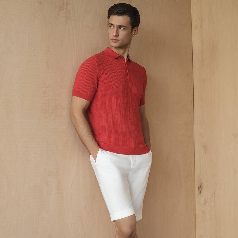 POLO YAKA KISA KOL LACİVERT TRİKO