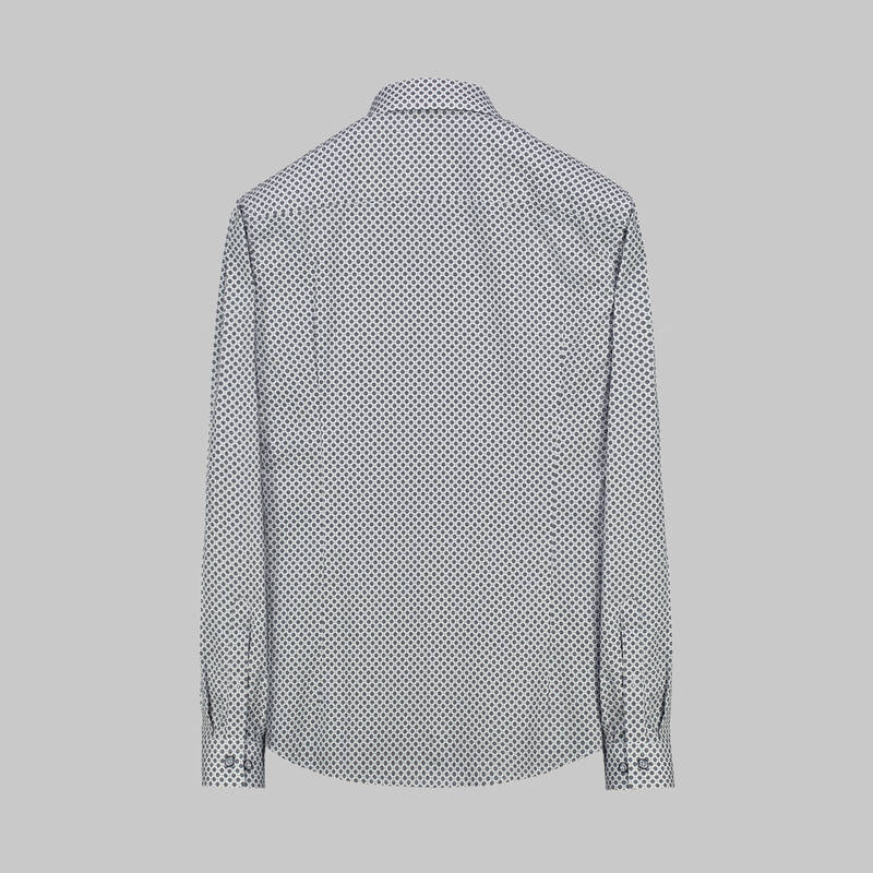 SOSA DESENLİ SİYAH GÖMLEK