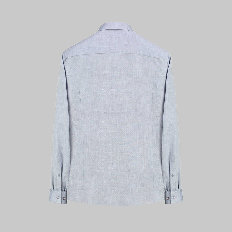 GOIAS UZUN KOL DESENLİ LACİVERT GÖMLEK