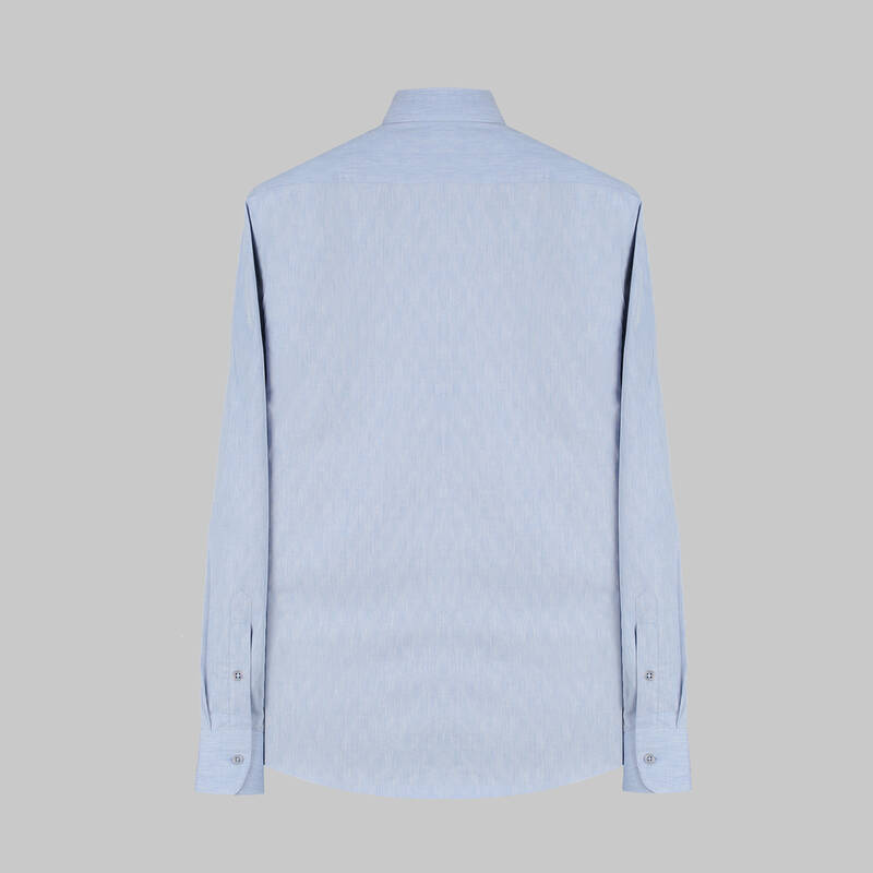 COMO UZUN KOL MAVİ SLIM GÖMLEK