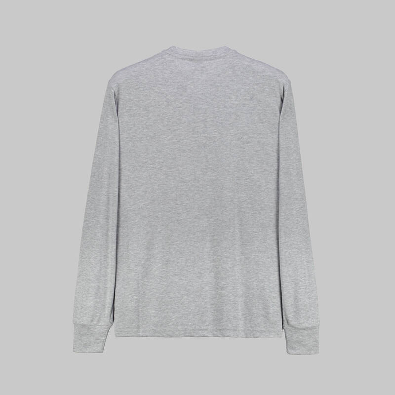 SARAR DÜĞMELİ YAKA GRİ TİŞÖRT