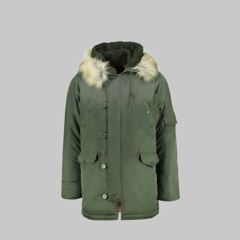 KÜRK KAPÜŞONLU HAKİ KABAN