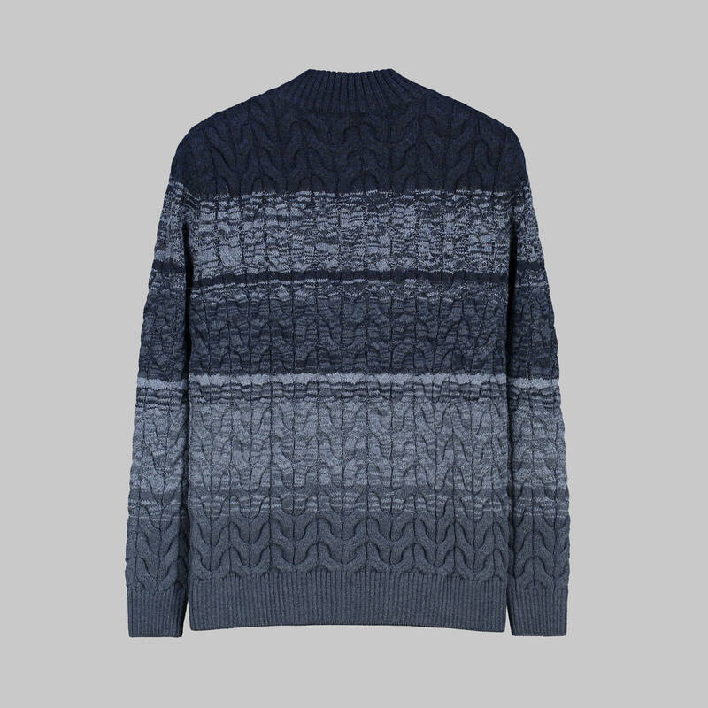 YARIM BALIKÇI INDIGO TRİKO