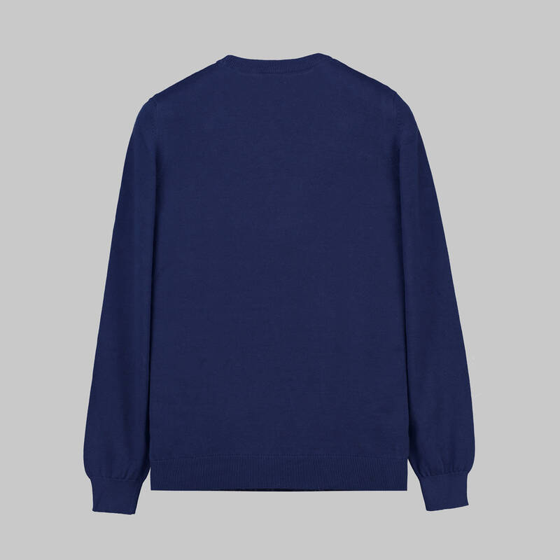 BİSİKLET YAKA LACİVERT TRİKO