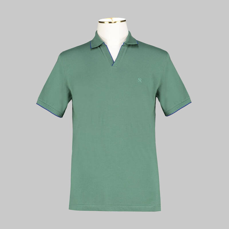 SARAR POLO YAKA YEŞİL T-SHIRT