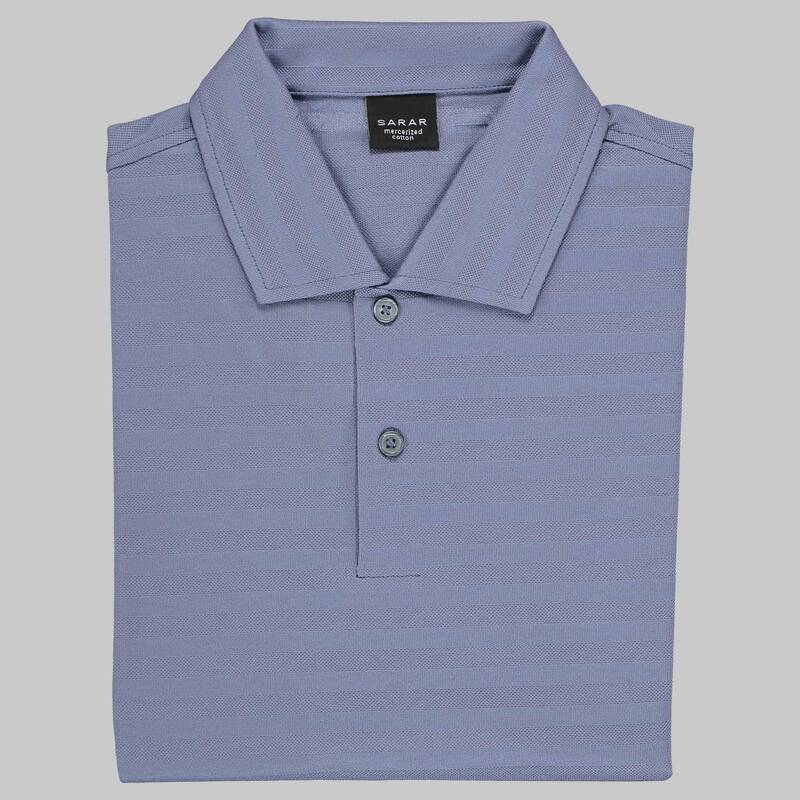 SARAR POLO YAKA LİLA T-SHIRT