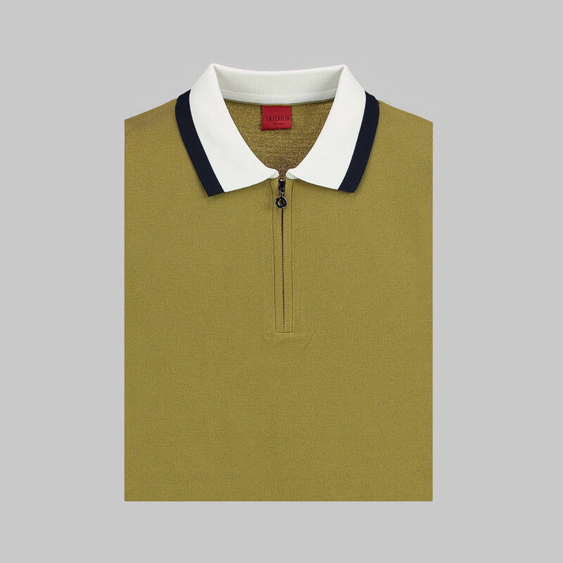 RENKLİ POLO YAKA KISA KOL BEYAZ TRİKO