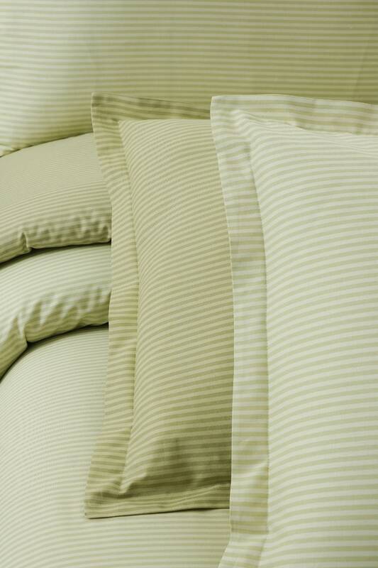 FANCY STRIPE SARI ÇİFT KİŞİLİK NEVRESİM TAKIMI