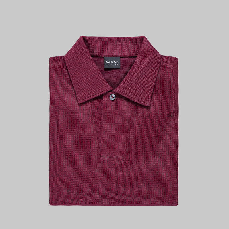 SARAR PREMIUM POLO YAKA BORDO SWEATSHIRT