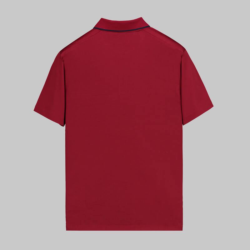 POLO YAKA CEP DETAYLI BORDO TİŞÖRT