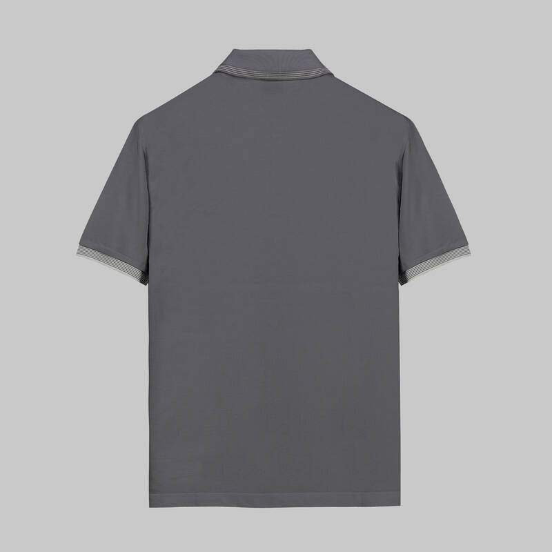 POLO YAKA BİYE DETAYLI İNDİGO TİŞÖRT