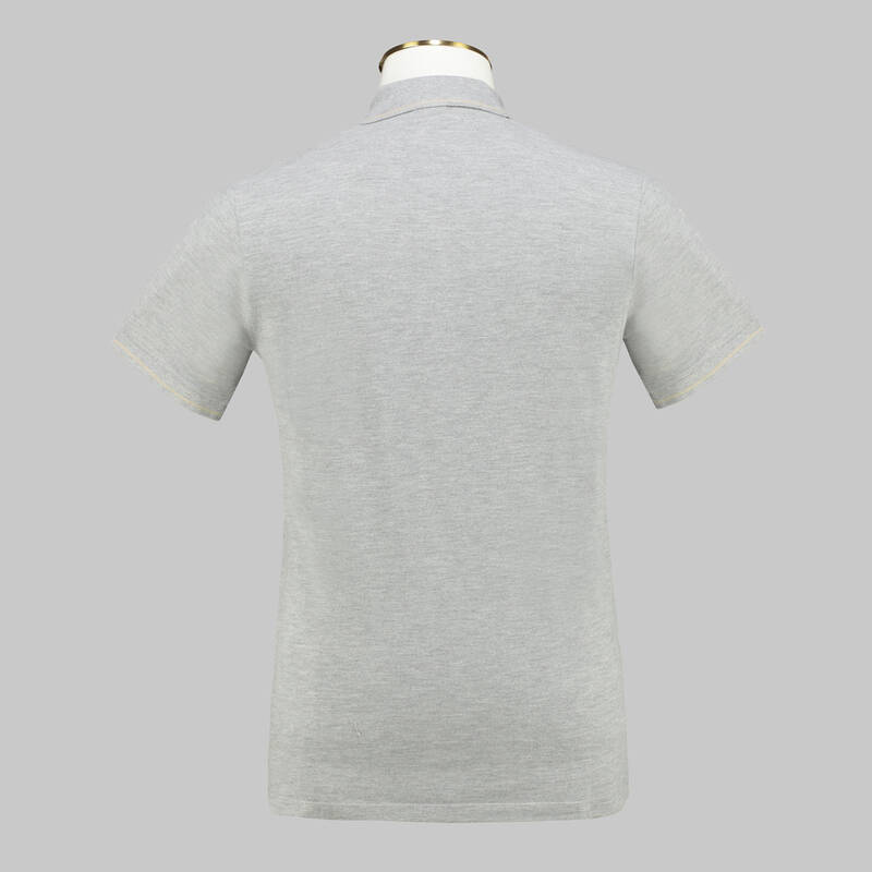 POLO YAKA CEPLİ GRİ T-SHIRT
