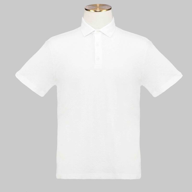 SARAR POLO YAKA BEYAZ T-SHIRT