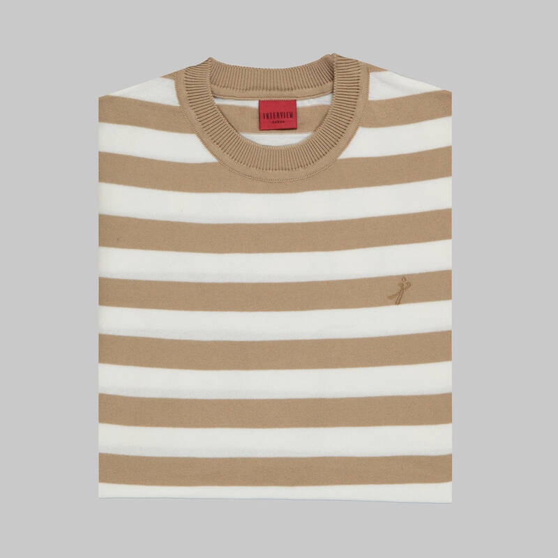 BİSİKLET YAKA KOYU LACİVERT KISA KOL TRİKO