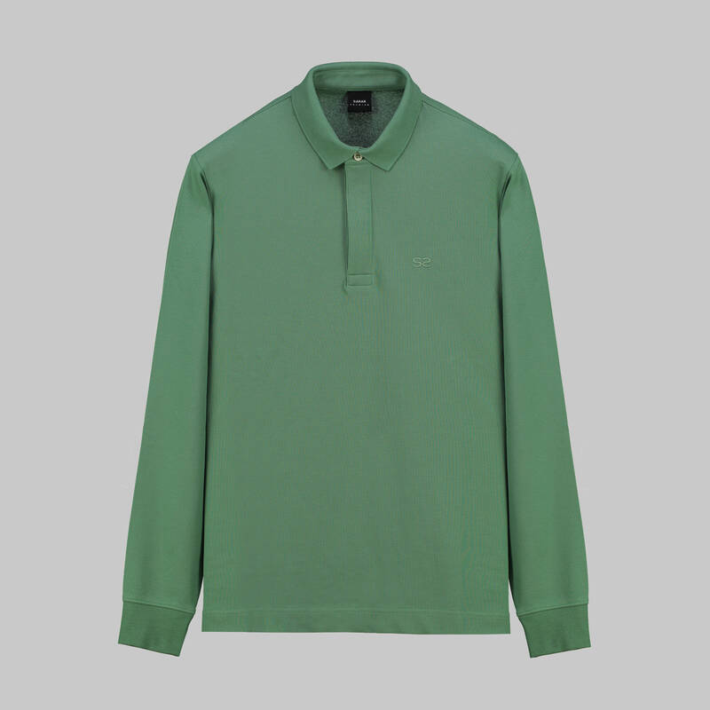 POLO YAKA UZUN KOL YEŞİL TİŞÖRT