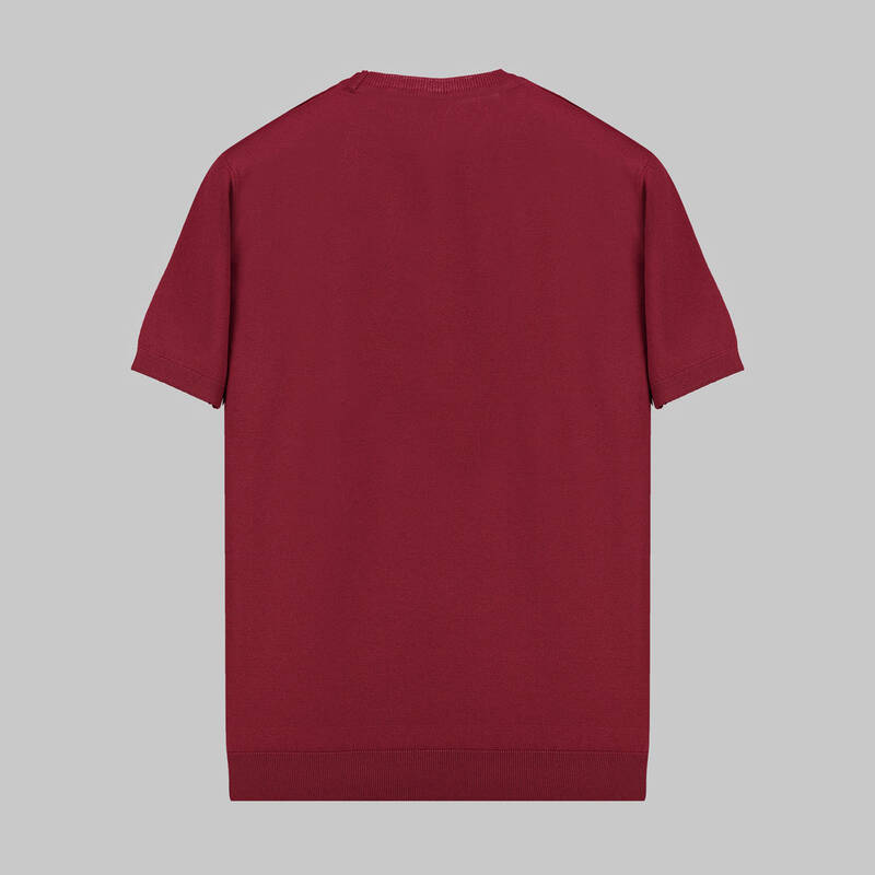 BİSİKLET YAKA BUZ MAVİSİ KISA KOL TRİKO