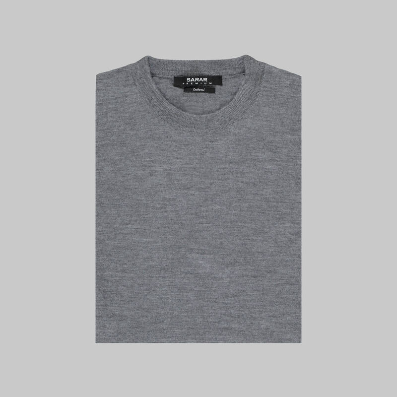 BİSİKLET YAKA YÜNLÜ SİYAH TRİKO