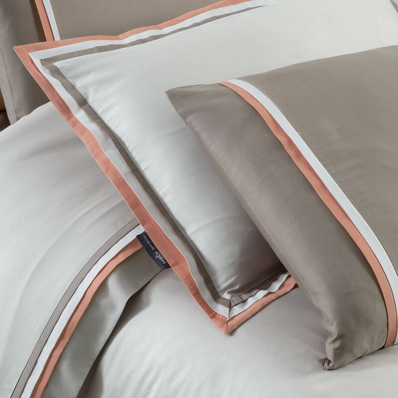 MINSK SATEN KING SIZE GRİ PEMBE NEVRESİM TAKIMI