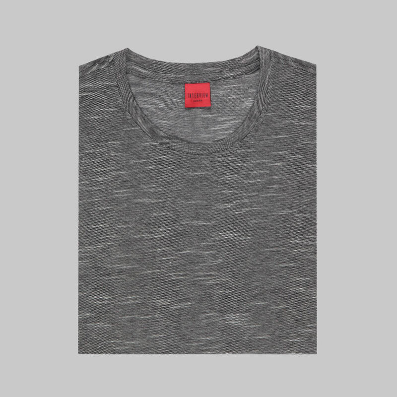 BİSİKLET YAKA SİYAH T-SHIRT