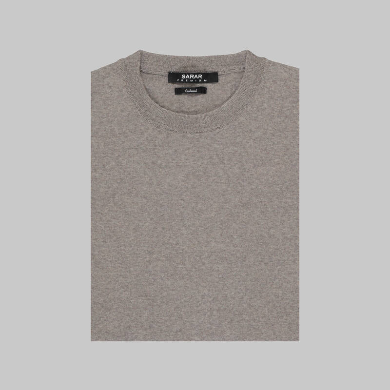 BİSİKLET YAKA YÜNLÜ SİYAH TRİKO