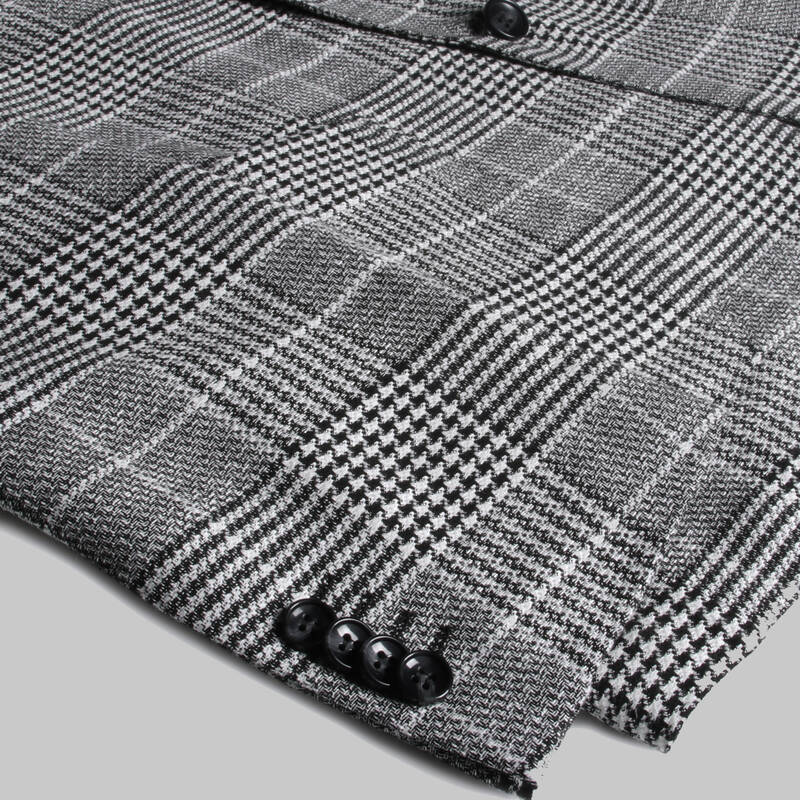 REXFORD KARELİ SİYAH BEYAZ CEKET