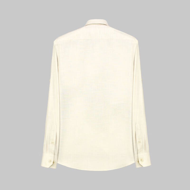 ELETA UZUN KOL SLIMEO BEJ GÖMLEK