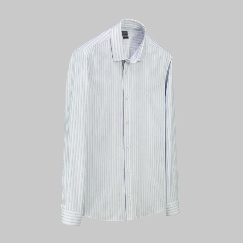 SOSA UZUN KOL SOHO ÇİZGİLİ MAVİ GÖMLEK