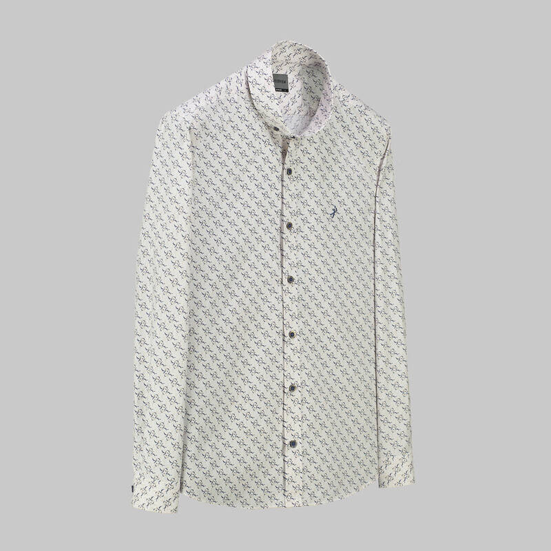 GOIAS DESENLİ BEJ GÖMLEK