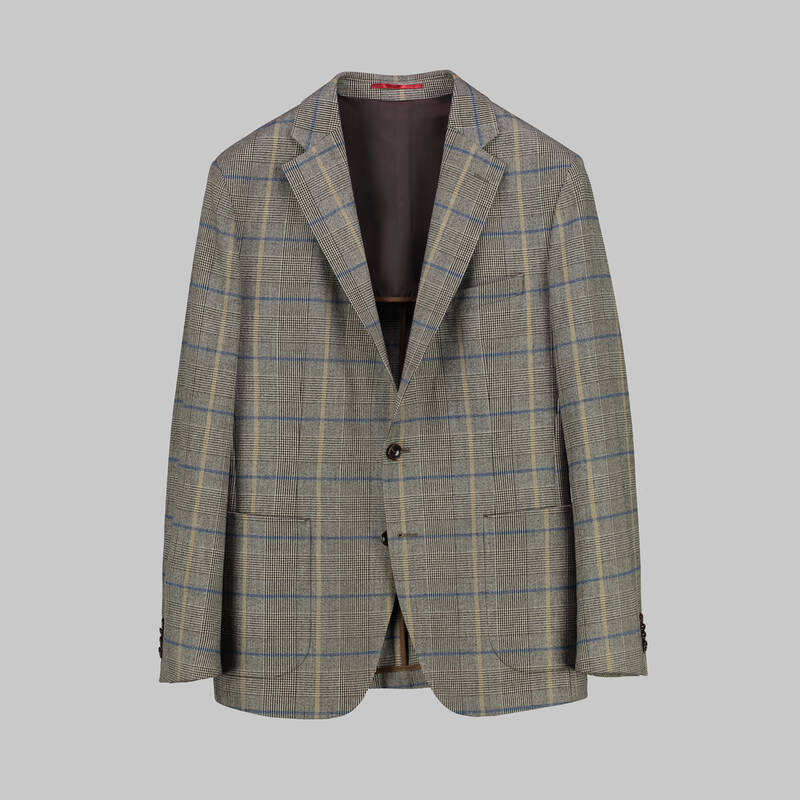 MATTEO GRİ KARELİ CEKET