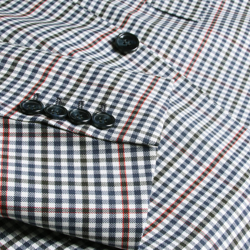 VARNA KARELİ AÇIK LACİVERT CEKET