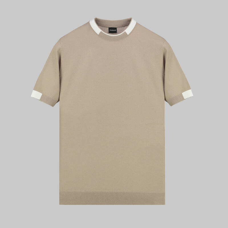 BİSİKLET YAKA KISA KOL BEYAZ TRİKO