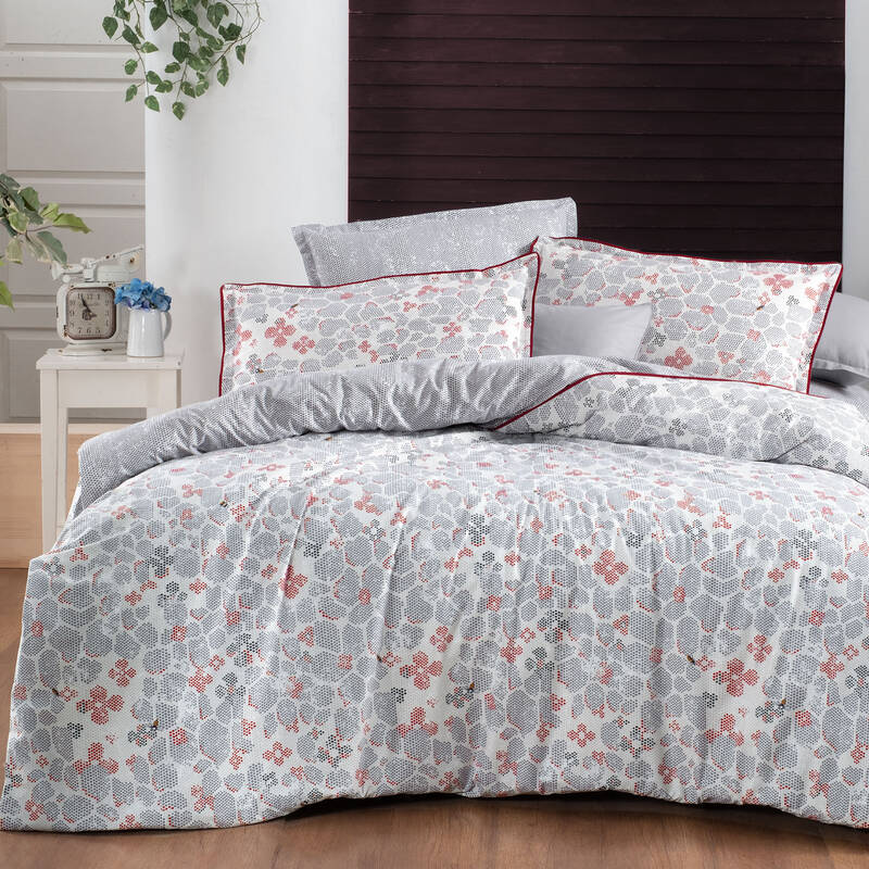 KARNIYO FANCY POPLIN ÇİFT KİŞİLİK NEVRESİM TAKIMI