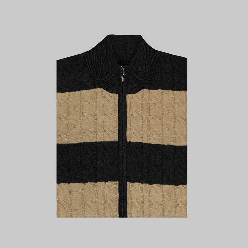 LACİVERT FERMUARLI YARIM BALIKÇI TRİKO