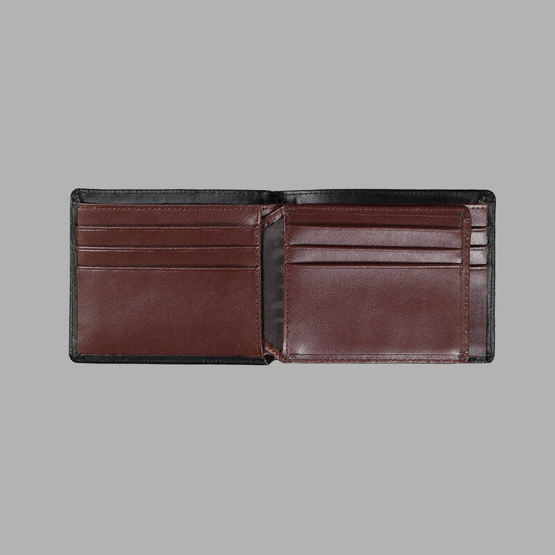 ÇİZGİ DESENLİ SİYAH CÜZDAN