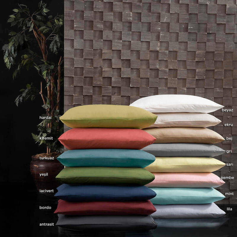 FITTED RANFORCE ÇARŞAF SETİ ÇİFT KİŞİLİK EKRU