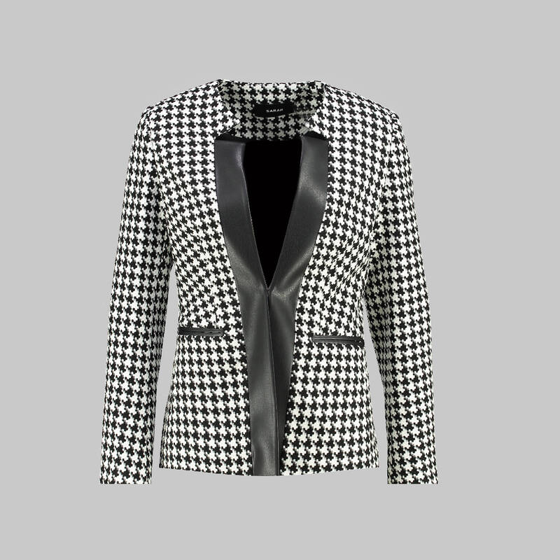 ADRİAN SİYAH-BEYAZ CEKET