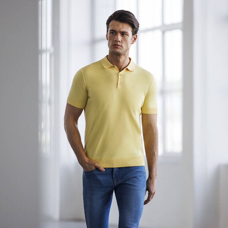 POLO YAKA KISA KOL PAMUKLU TRİKO