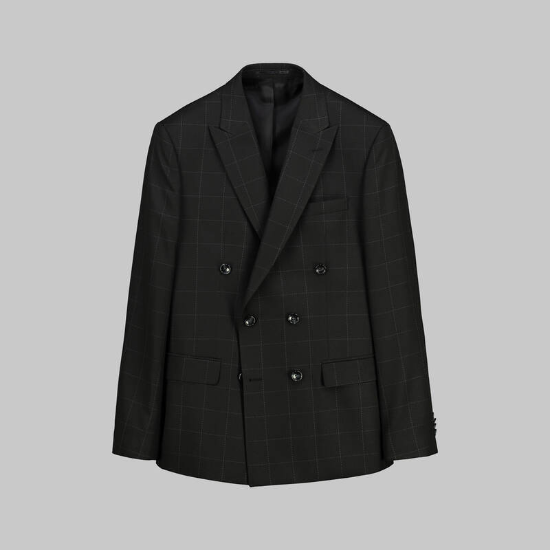 GOLDEN SİYAH KARELİ CEKET