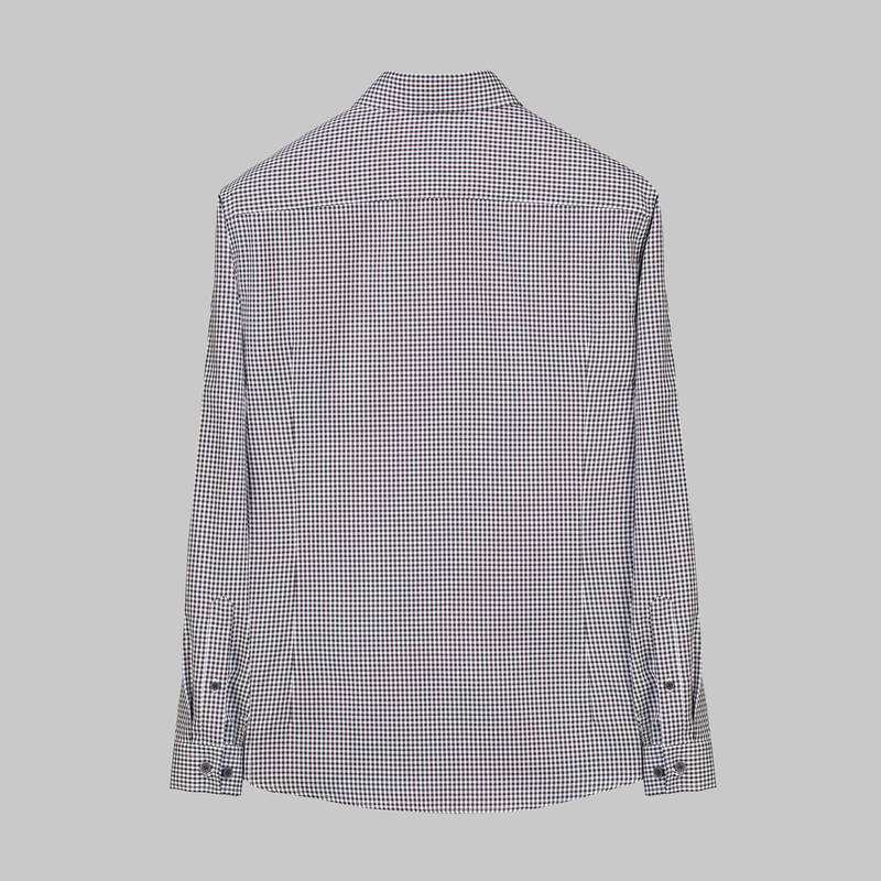 GOIAS KARELİ KOYU KAHVERENGİ GÖMLEK