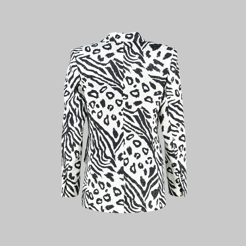 JOSETTE SİYAH BEYAZ CEKET