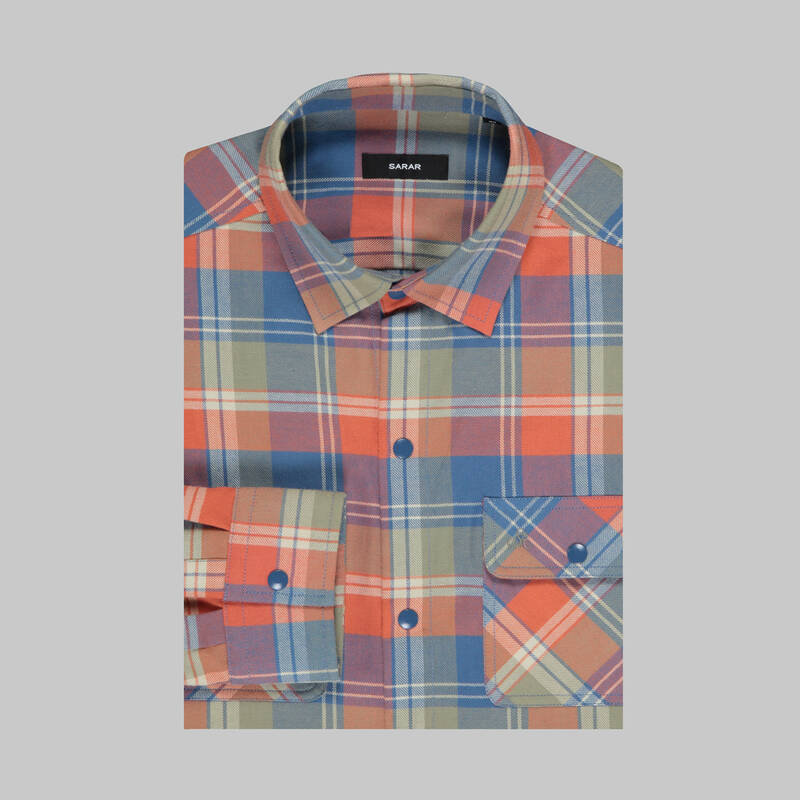 ARMOS KARELİ MAVİ GÖMLEK