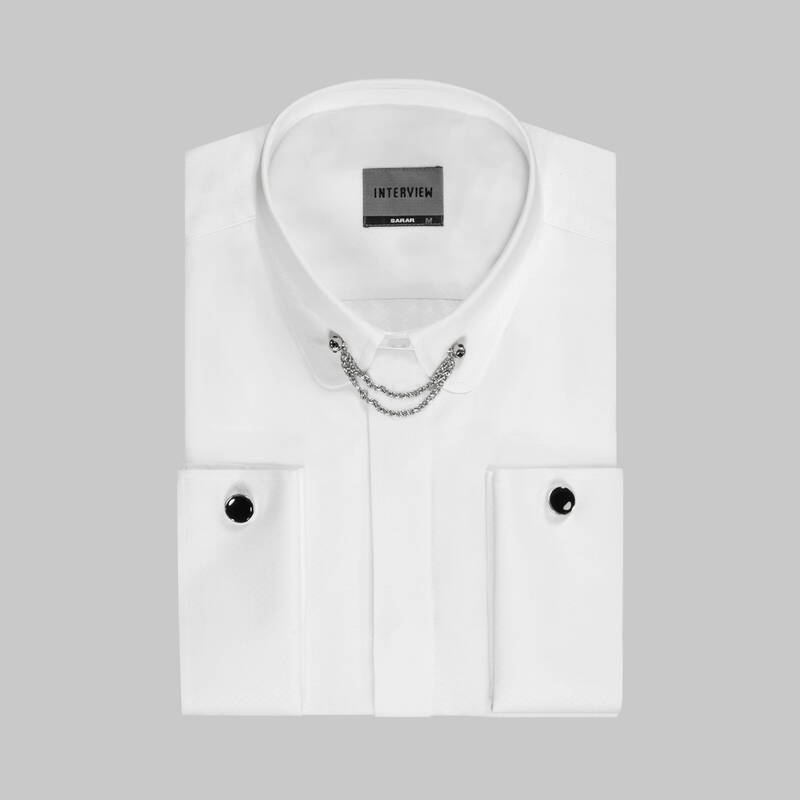 SAVERIO SMOKİN BEYAZ GÖMLEK