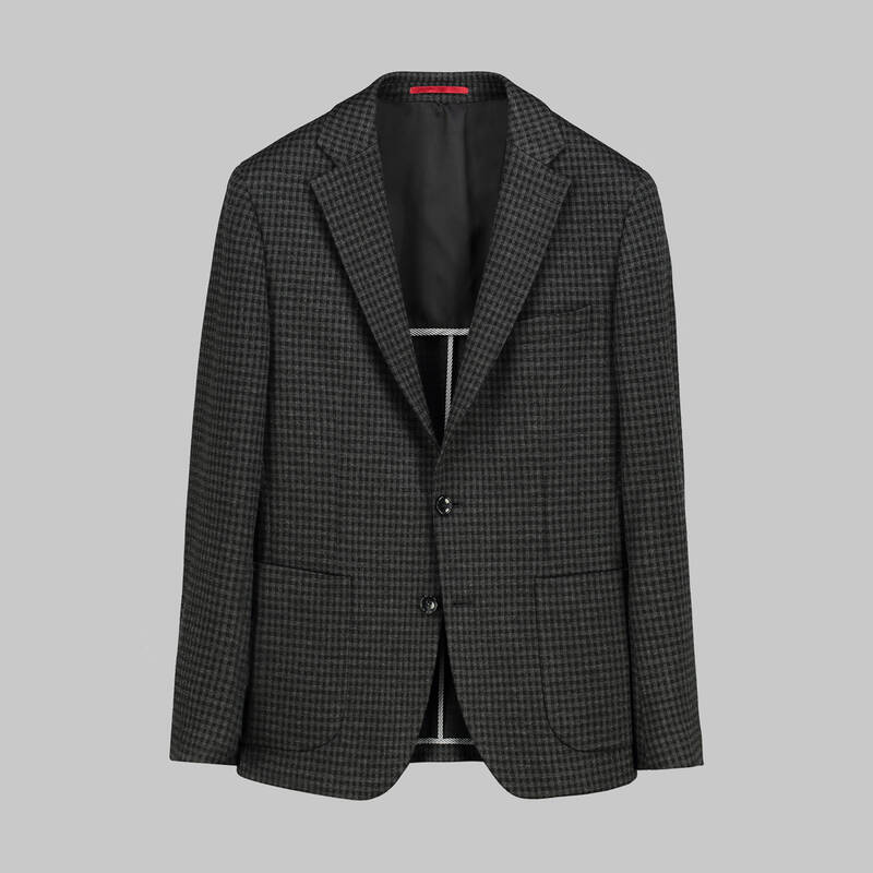 MATTEO DESENLİ KOYU GRİ CEKET