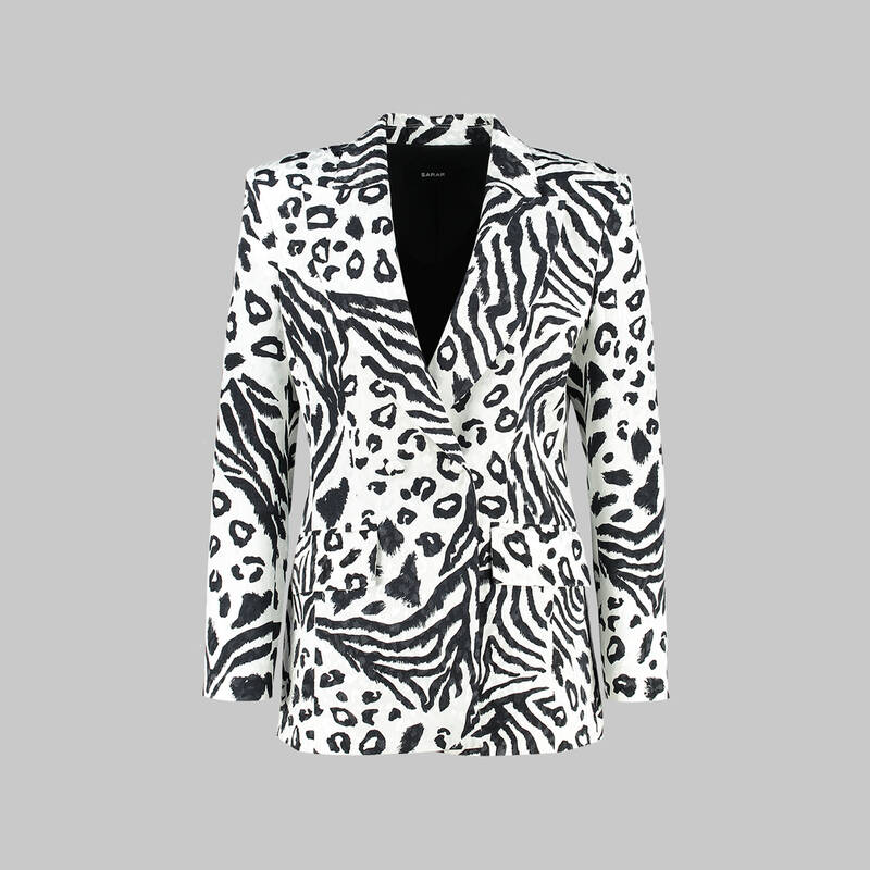 JOSETTE SİYAH BEYAZ CEKET