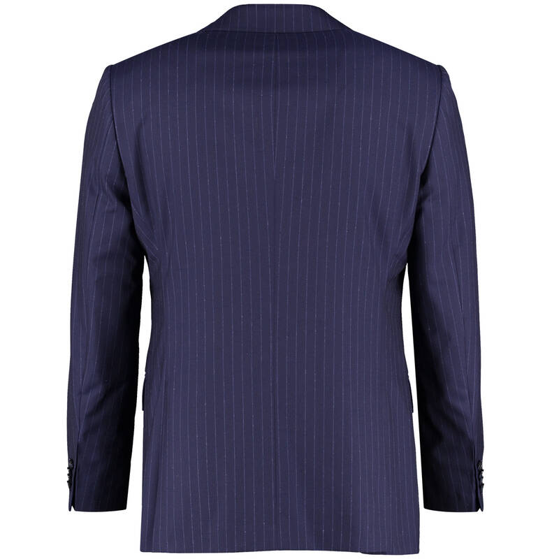 JAM SAXON ÇİZGİLİ LACİVERT TAKIM ELBİSE