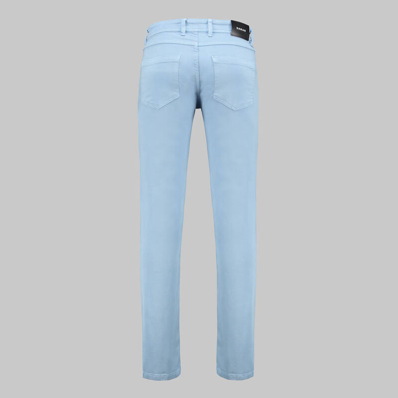 SARAR AÇIK MAVİ KOTON PANTOLON