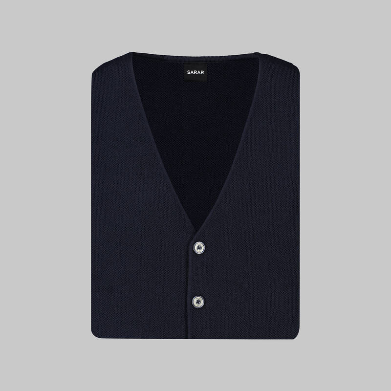 KOLSUZ LACİVERT HIRKA YELEK